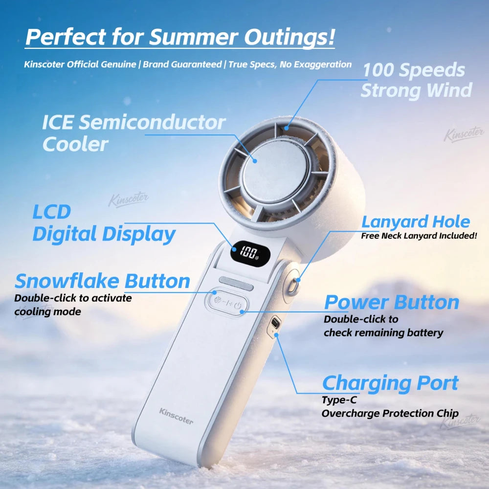 Portable Handheld Cooling Fan