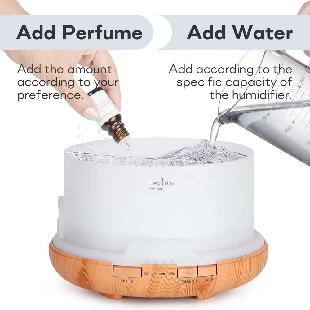 Wood Grain Aromatherapy Diffuser